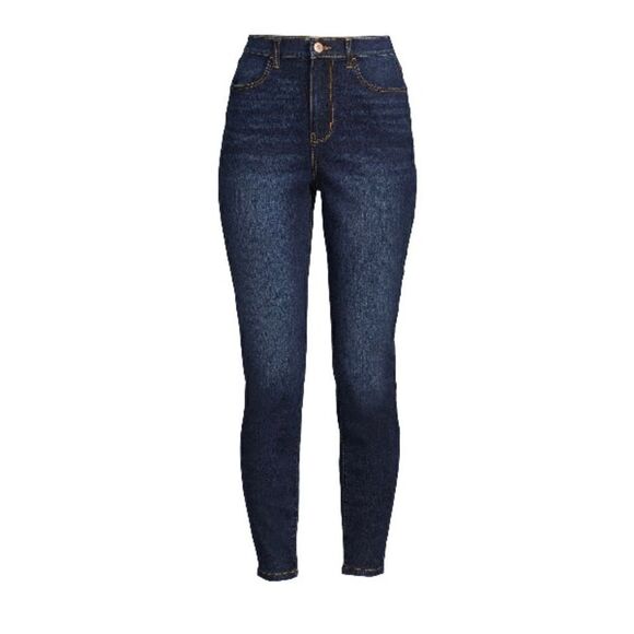 WOMENS JUNIORS SUPER High Rise Curvy Slim Jeans Leggings Pants Size 15 - Picture 8 of 8